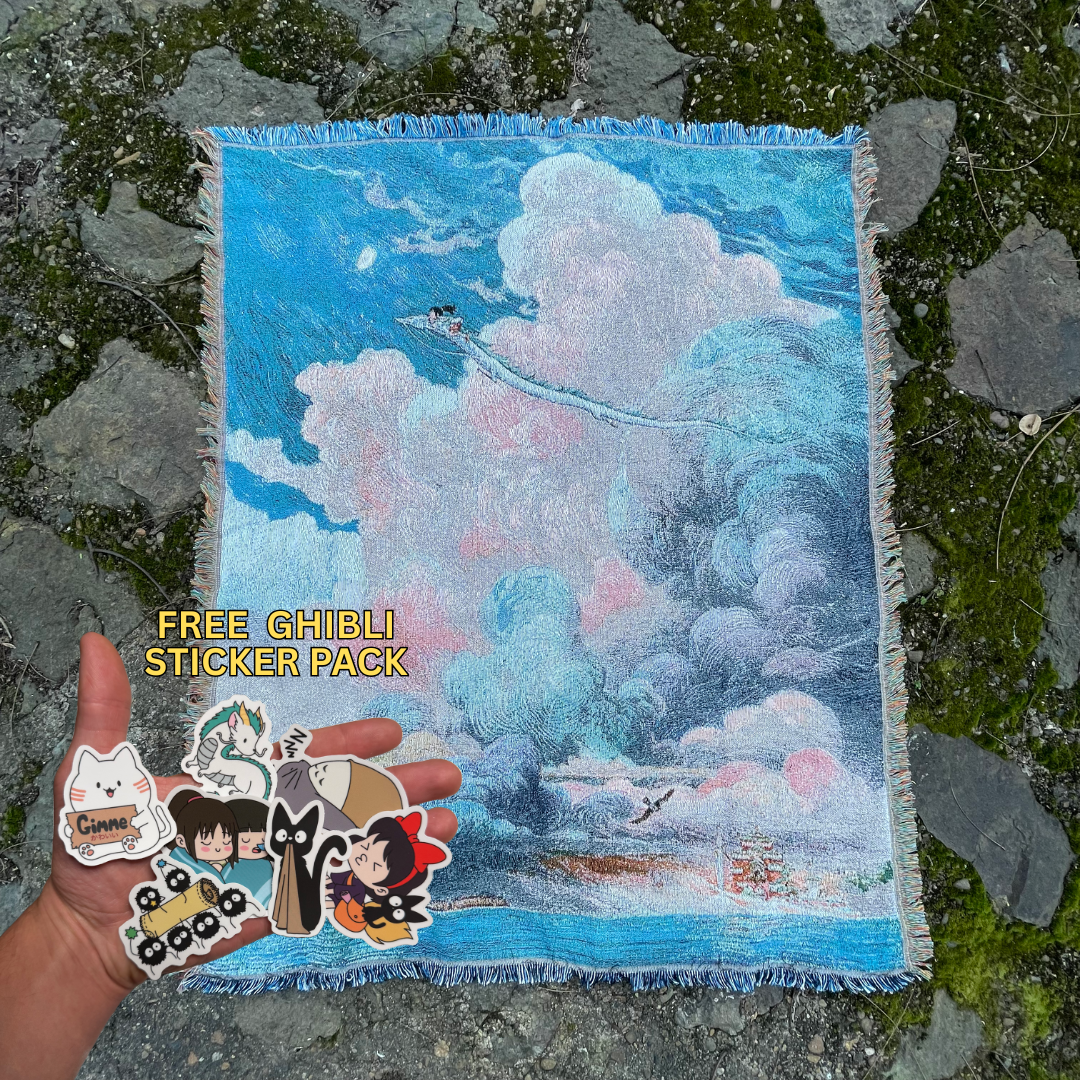 Dragon In Sky - Woven Blanket